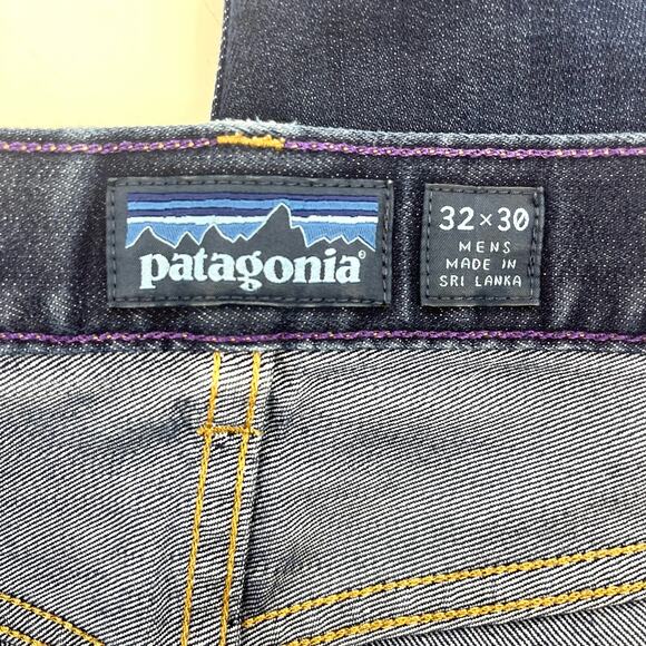 Patagonia Iron Clad Blue Denim Jeans Straight Stretch Men's 32/30 - Picture 10 of 12